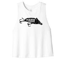 Hawg Cranks Women's Racerback Cropped Tank