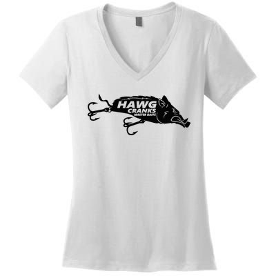 Hawg Cranks Women's V-Neck T-Shirt