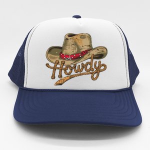 Howdy Cowboy Hat Funny Western Rodeo Trucker Hat