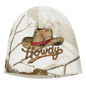 Howdy Cowboy Hat Funny Western Rodeo Kati - Camo Knit Beanie