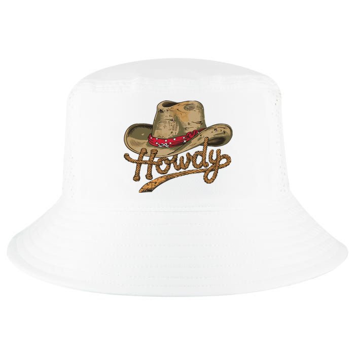 Howdy Cowboy Hat Funny Western Rodeo Cool Comfort Performance Bucket Hat