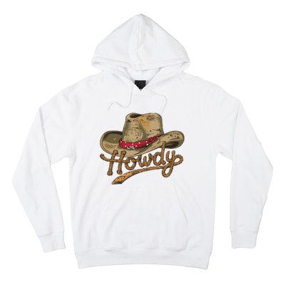 Howdy Cowboy Hat Funny Western Rodeo Hoodie