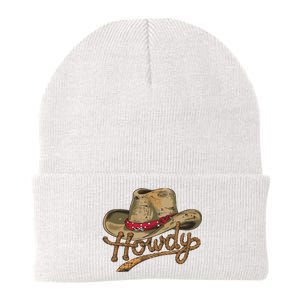 Howdy Cowboy Hat Funny Western Rodeo Knit Cap Winter Beanie