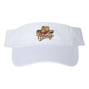 Howdy Cowboy Hat Funny Western Rodeo Valucap Bio-Washed Visor