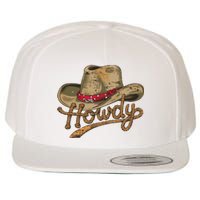 Howdy Cowboy Hat Funny Western Rodeo Wool Snapback Cap