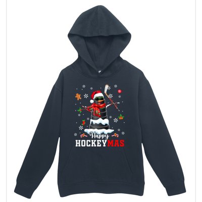 Happy Christmas Hockey Snow Sunglasses Xmas Player Gift Urban Pullover Hoodie