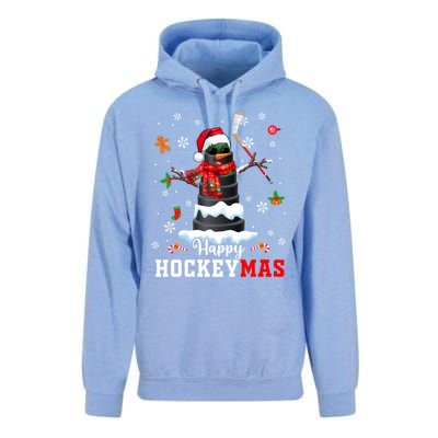 Happy Christmas Hockey Snow Sunglasses Xmas Player Gift Unisex Surf Hoodie