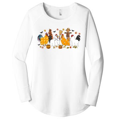 Hallowen Chicken Women's Perfect Tri Tunic Long Sleeve Shirt