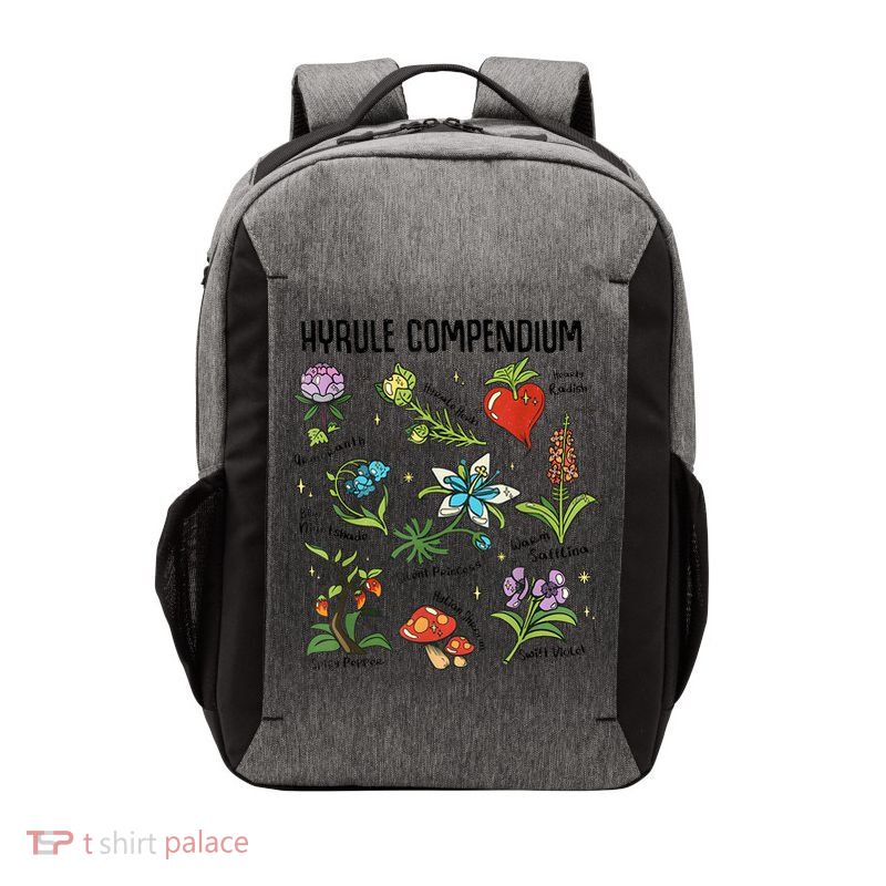 Hyrule Compendium Hyrule Floral Plants Vector Backpack