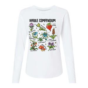 Hyrule Compendium Hyrule Floral Plants Womens Cotton Relaxed Long Sleeve T-Shirt