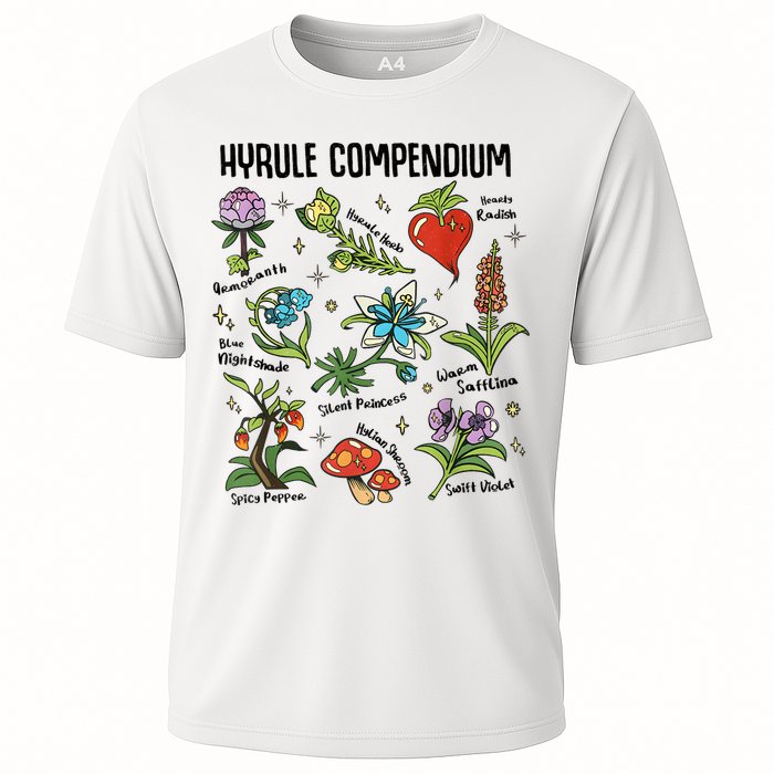 Hyrule Compendium Hyrule Floral Plants Cooling Performance Crew T-Shirt