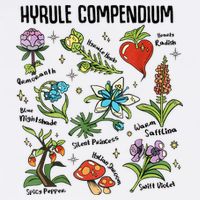 Hyrule Compendium Hyrule Floral Plants Cooling Performance Crew T-Shirt