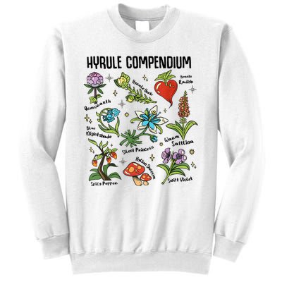 Hyrule Compendium Hyrule Floral Plants Sweatshirt