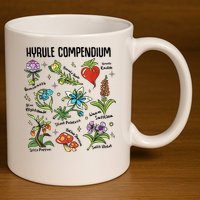 Hyrule Compendium Hyrule Floral Plants 11oz C Handle Ceramic Mug
