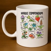 Hyrule Compendium Hyrule Floral Plants 11oz C Handle Ceramic Mug