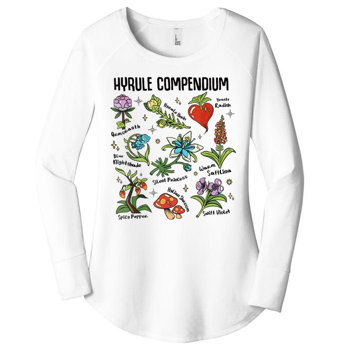 Hyrule Compendium Hyrule Floral Plants Women's Perfect Tri Tunic Long Sleeve Shirt