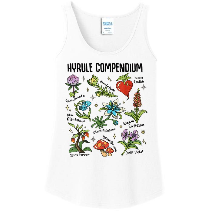 Hyrule Compendium Hyrule Floral Plants Ladies Essential Tank