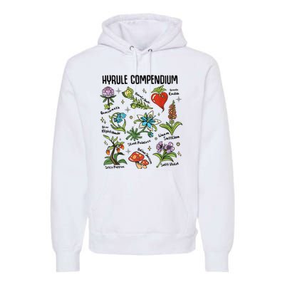 Hyrule Compendium Hyrule Floral Plants Premium Hoodie