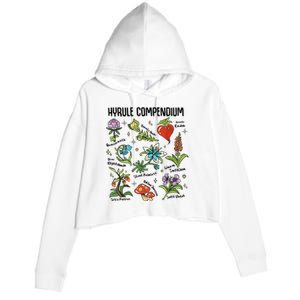 Hyrule Compendium Hyrule Floral Plants Crop Fleece Hoodie