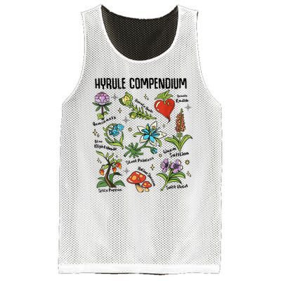 Hyrule Compendium Hyrule Floral Plants Mesh Reversible Basketball Jersey Tank