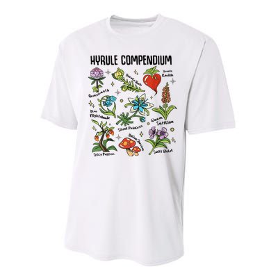 Hyrule Compendium Hyrule Floral Plants Performance Sprint T-Shirt