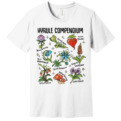 Hyrule Compendium Hyrule Floral Plants Premium T-Shirt