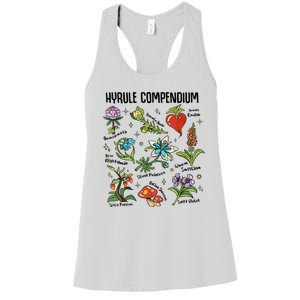 Hyrule Compendium Hyrule Floral Plants Women's Racerback Tank