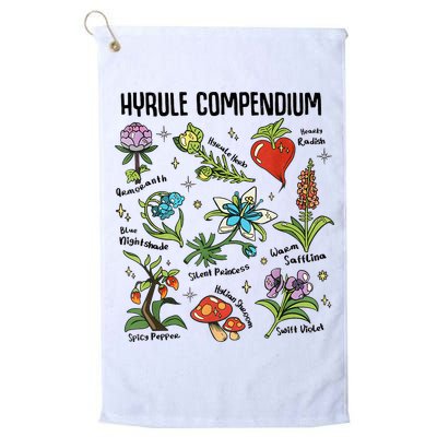 Hyrule Compendium Hyrule Floral Plants Golf Towel