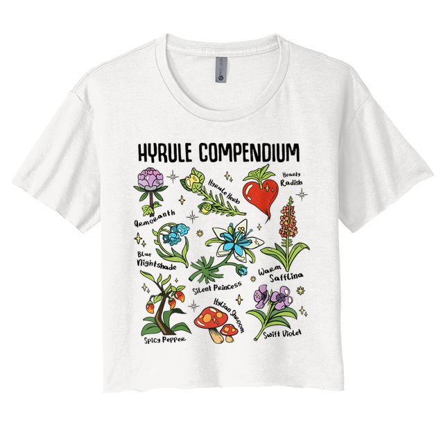 Hyrule Compendium Hyrule Floral Plants Crop Top