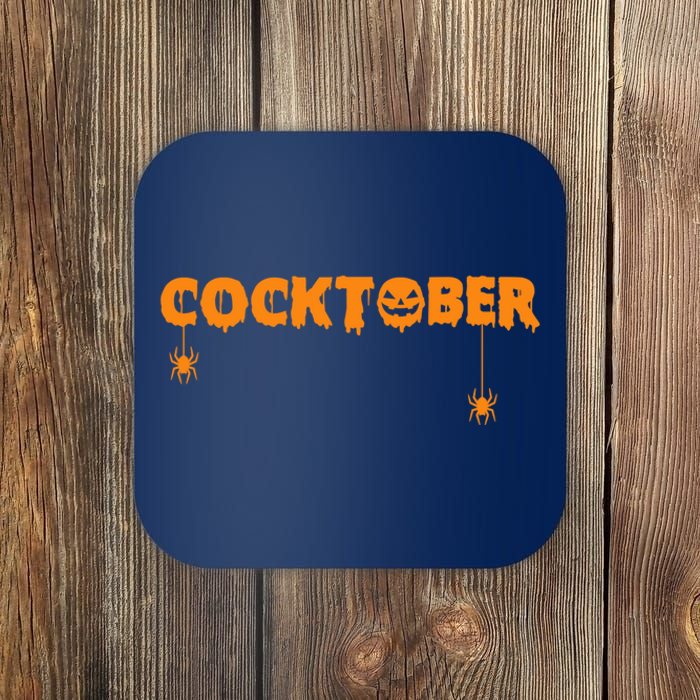 Happy Cocktober Halloween Costume Funny Halloween Coaster