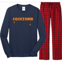 Happy Cocktober Halloween Costume Funny Halloween Long Sleeve Pajama Set