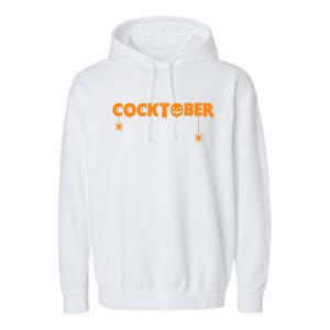 Happy Cocktober Halloween Costume Funny Halloween Garment-Dyed Fleece Hoodie