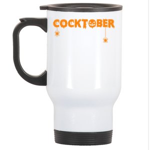 Happy Cocktober Halloween Costume Funny Halloween Stainless Steel Travel Mug