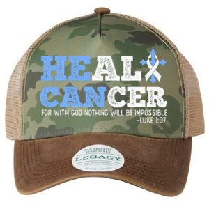 He Can Heal Cancer Lung Cancer Awareness Christian Religious Legacy Tie Dye Trucker Hat