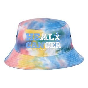 He Can Heal Cancer Lung Cancer Awareness Christian Religious Tie Dye Newport Bucket Hat