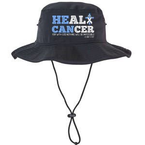 He Can Heal Cancer Lung Cancer Awareness Christian Religious Legacy Cool Fit Booney Bucket Hat