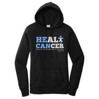 He Can Heal Cancer Lung Cancer Awareness Christian Religious Women's Pullover Hoodie