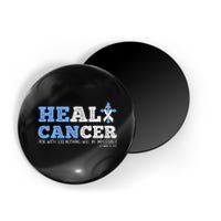 He Can Heal Cancer Lung Cancer Awareness Christian Religious Magnet