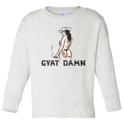 Hot Cowgirl Toddler Long Sleeve Shirt