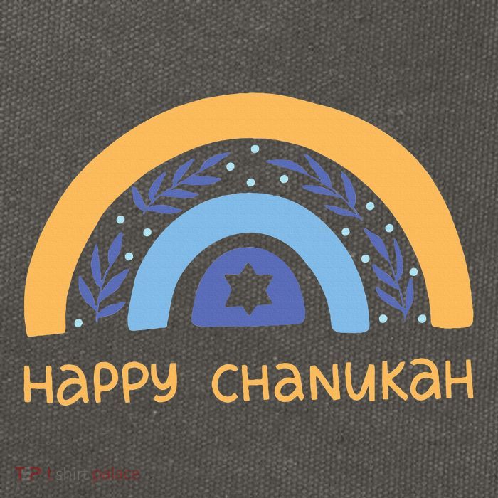 Happy Chanukah  Hanukkah  Cotton Canvas Backpack