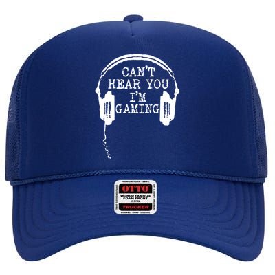 Headset CanT Hear You IM Gaming High Crown Mesh Back Trucker Hat