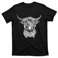 Highland Cow Hand Drawn Illustration T-Shirt