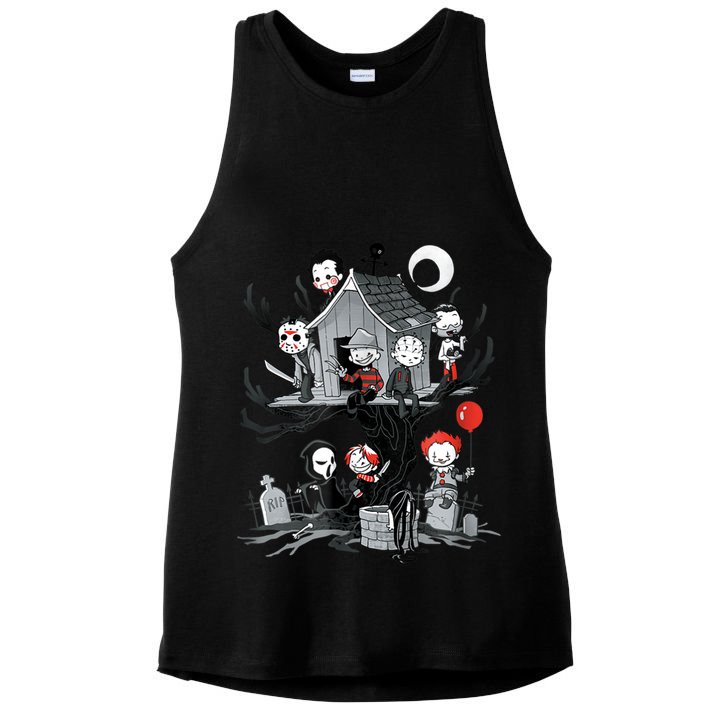Horror Clubhouse Ladies PosiCharge Tri-Blend Wicking Tank