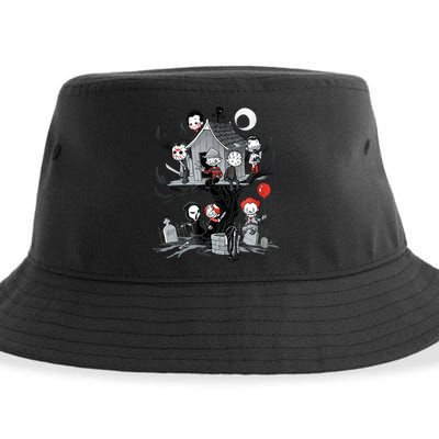 Horror Clubhouse Sustainable Bucket Hat