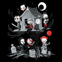 Horror Clubhouse Drawstring Bag