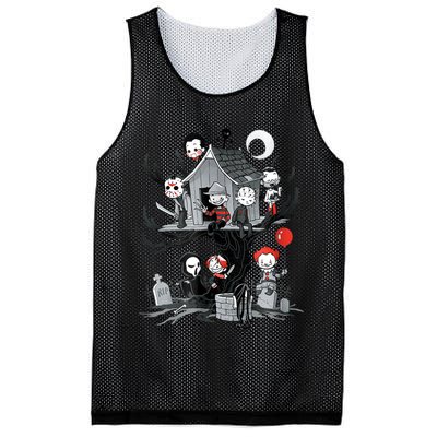 Horror Clubhouse Mesh Reversible Basketball Jersey Tank
