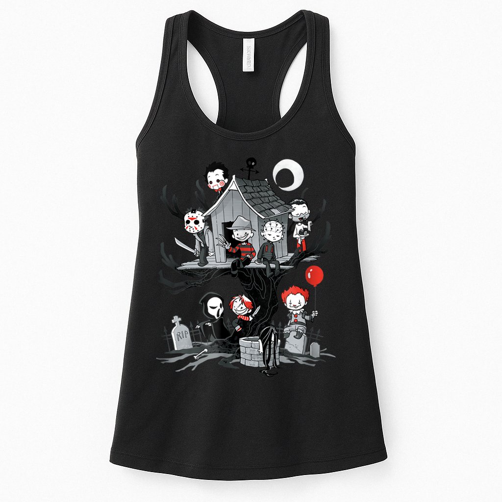 Horror Clubhouse Womens Tank Top
