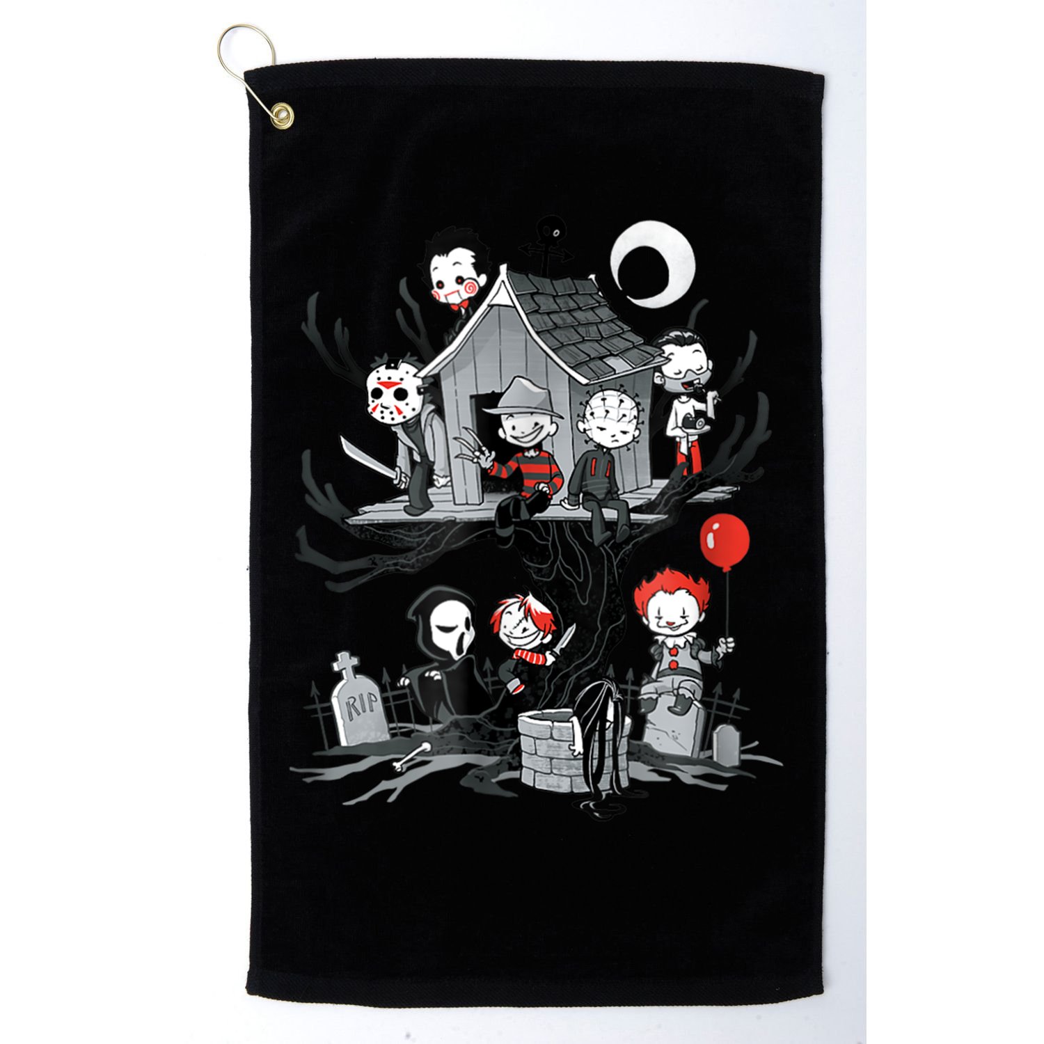 Horror Clubhouse Golf Towel