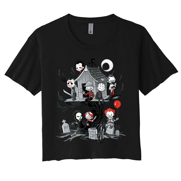 Horror Clubhouse Crop Top