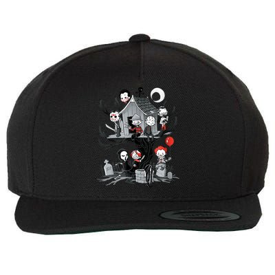 Horror Clubhouse Wool Snapback Cap